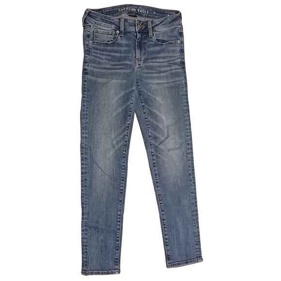 American Eagle Low-Rise Super Stretch Skinny Jeans Women’s 2 Short 25Wx27L - Picture 1 of 11